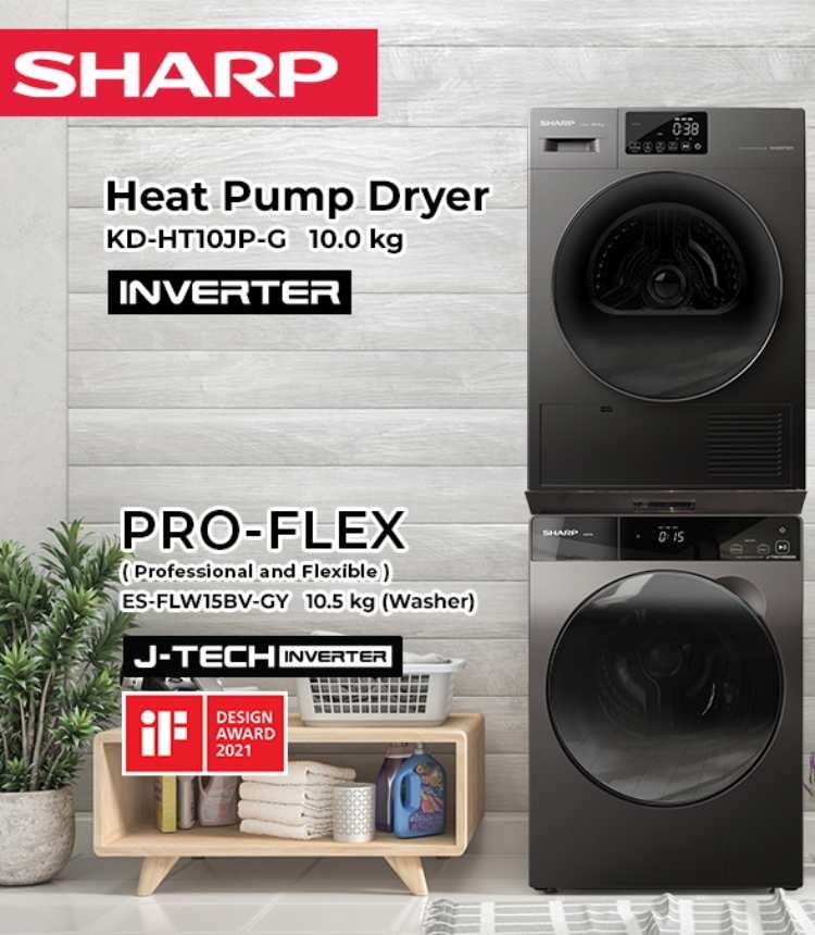 Smart Laundry Upgrade: Sharp Washer and Heat Pump Dryer