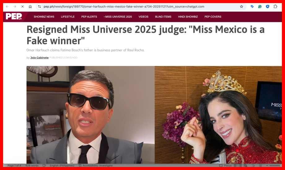 Miss Universe’s Reputation on Trial
