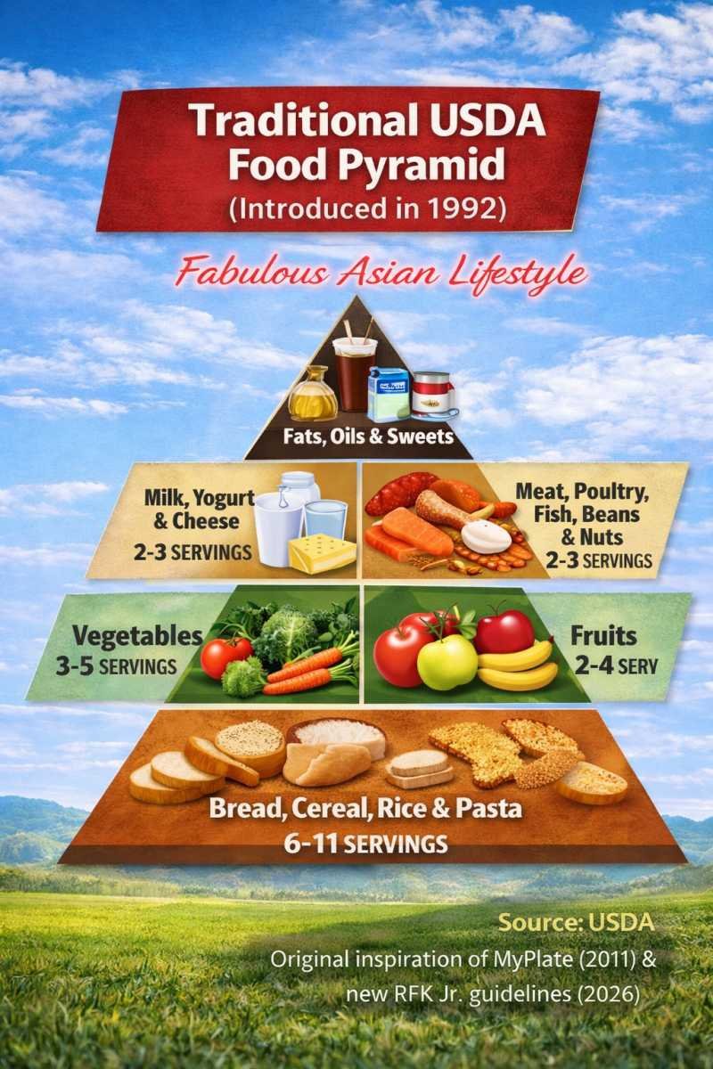 RFK Jr.’s New Food Pyramid vs. Old Food Pyramid 