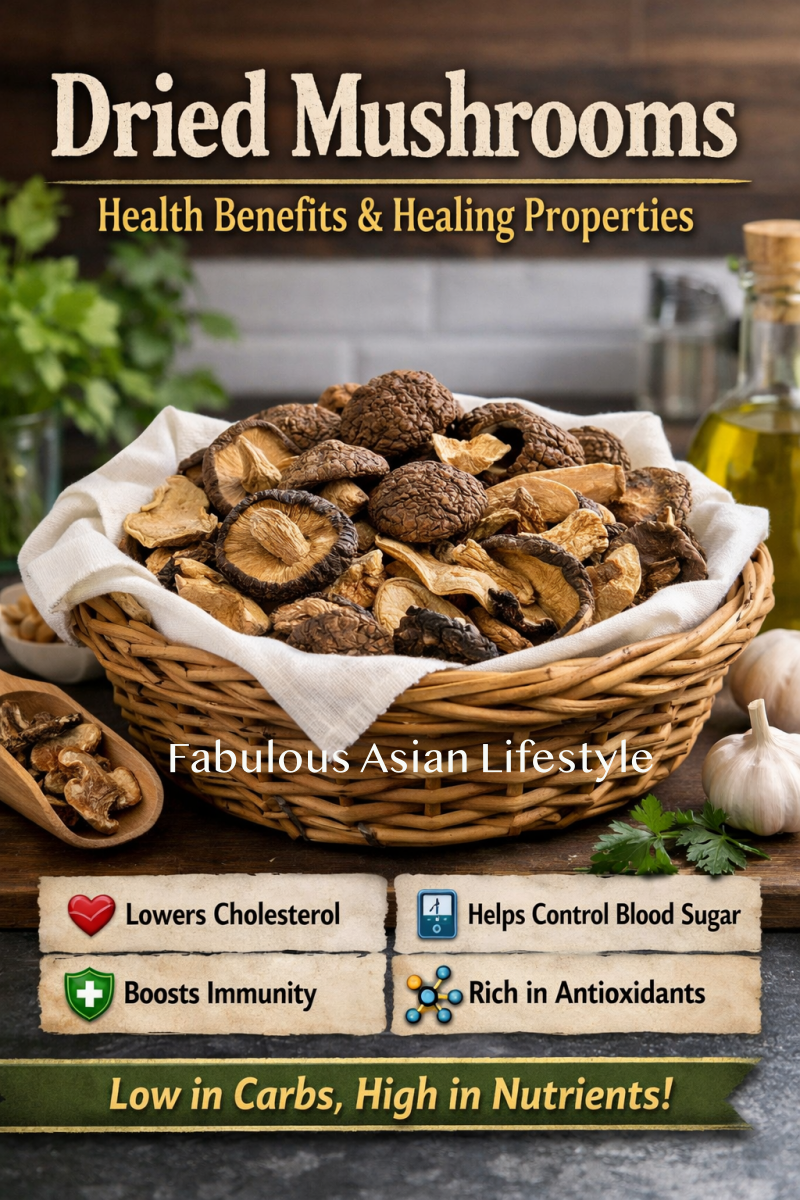 Dried Mushrooms Health Benefits, Healing Properties