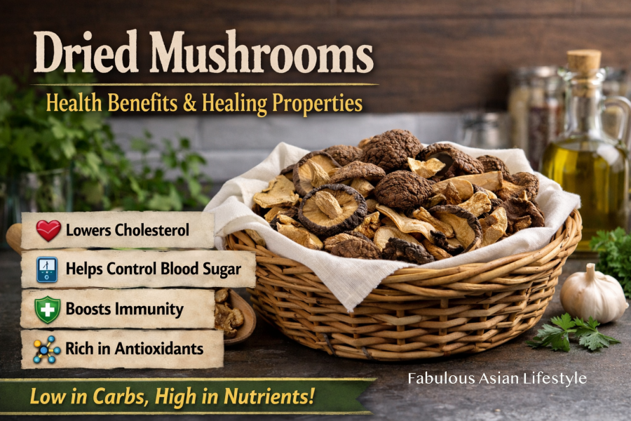 Dried Mushrooms Health Benefits, Healing Properties