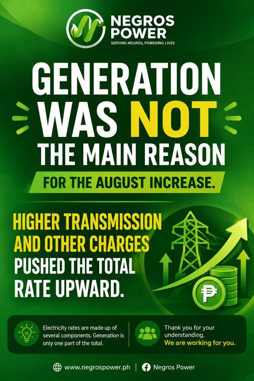 August 2026 Electricity Rates Rise: Negros Power Residential Rate Reaches ₱14.2787/kWh